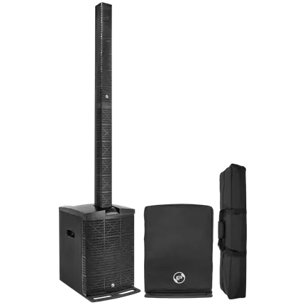 Système colonne actif 3 voies 800 W RMS avec caisson 15" – Elokance