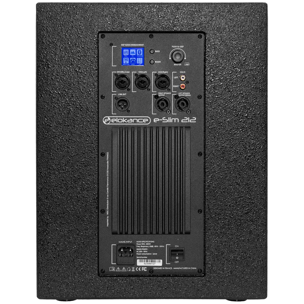 Système colonne actif 2 voies 800 W RMS avec caisson 12 – Elokance