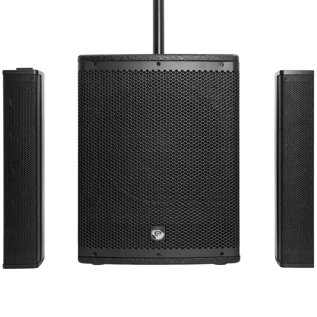 Système colonne actif 2 voies 800 W RMS avec caisson 12 – Elokance