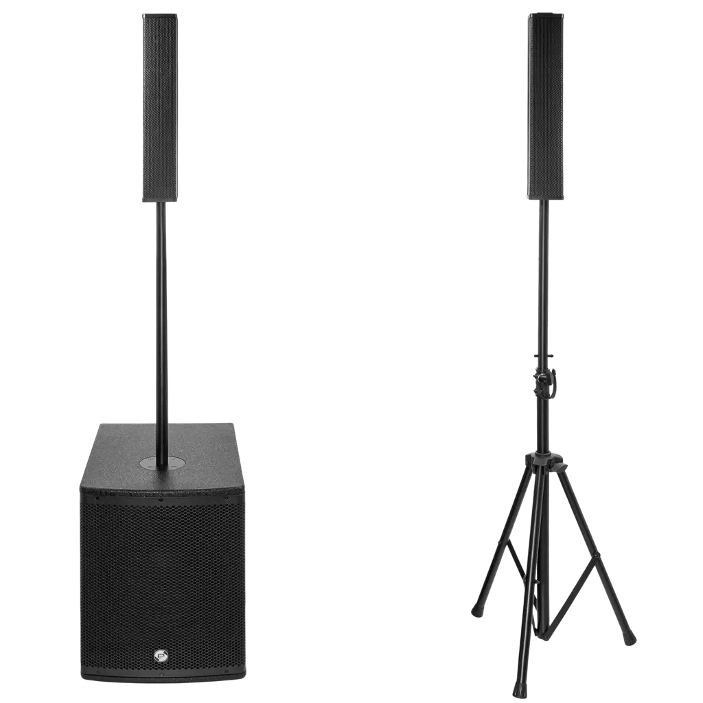 Système colonne actif 2 voies 800 W RMS avec caisson 12 – Elokance