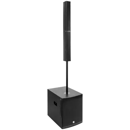 Système colonne actif 2 voies 800 W RMS avec caisson 12" – Elokance