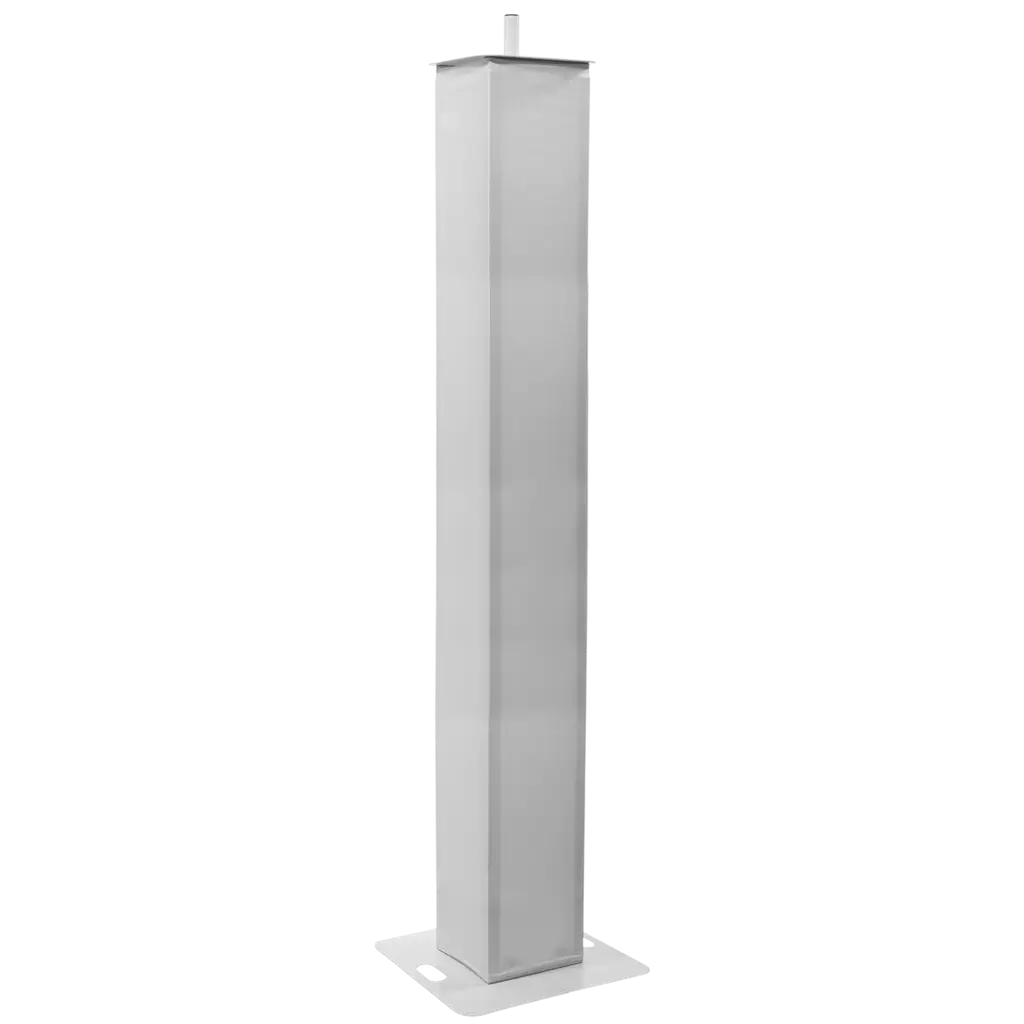 Pack de 2 totems extensibles 106 à 195 cm avec lycras blancs et flight case – Plugger