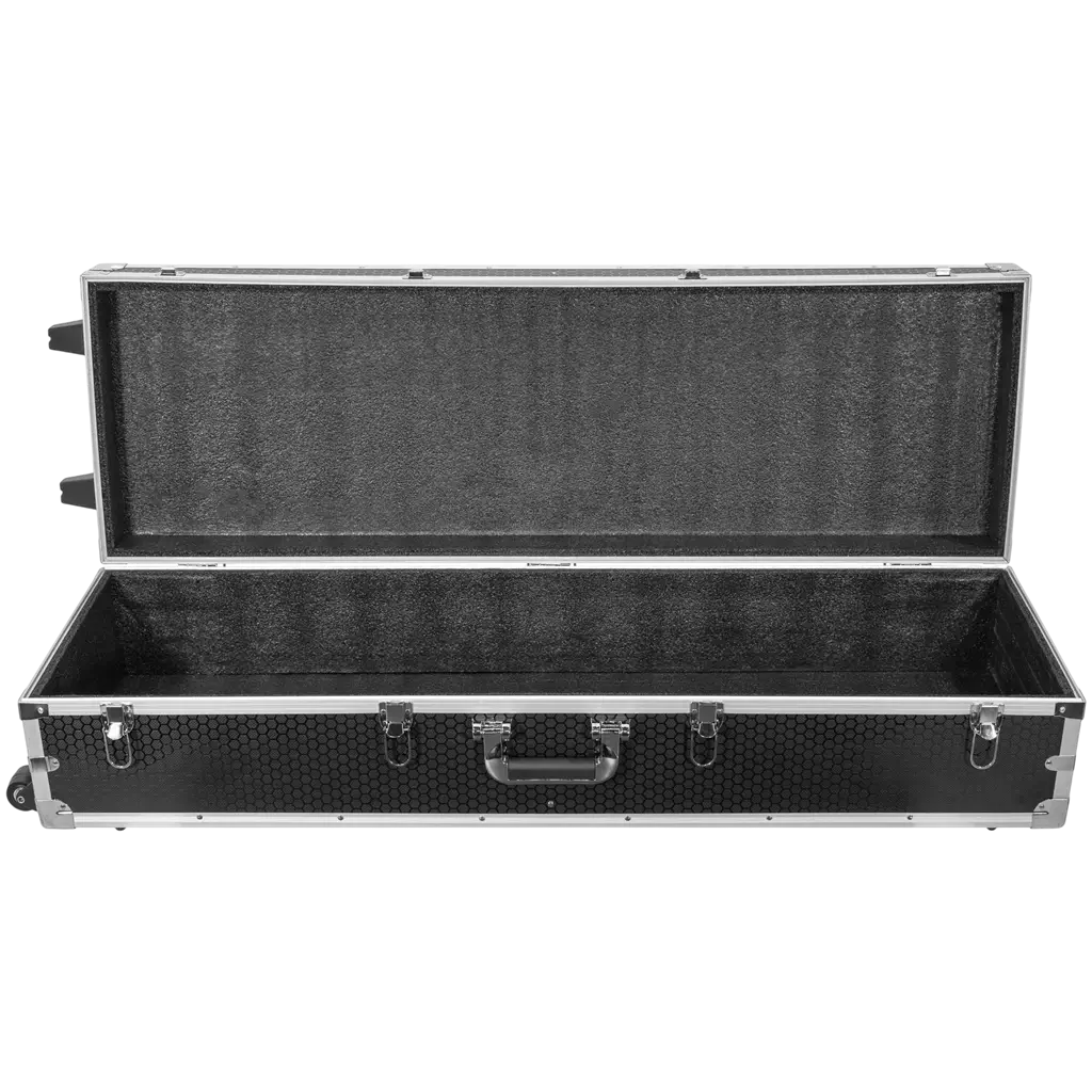 Pack de 2 totems extensibles 106 à 195 cm avec lycras blancs et flight case – Plugger