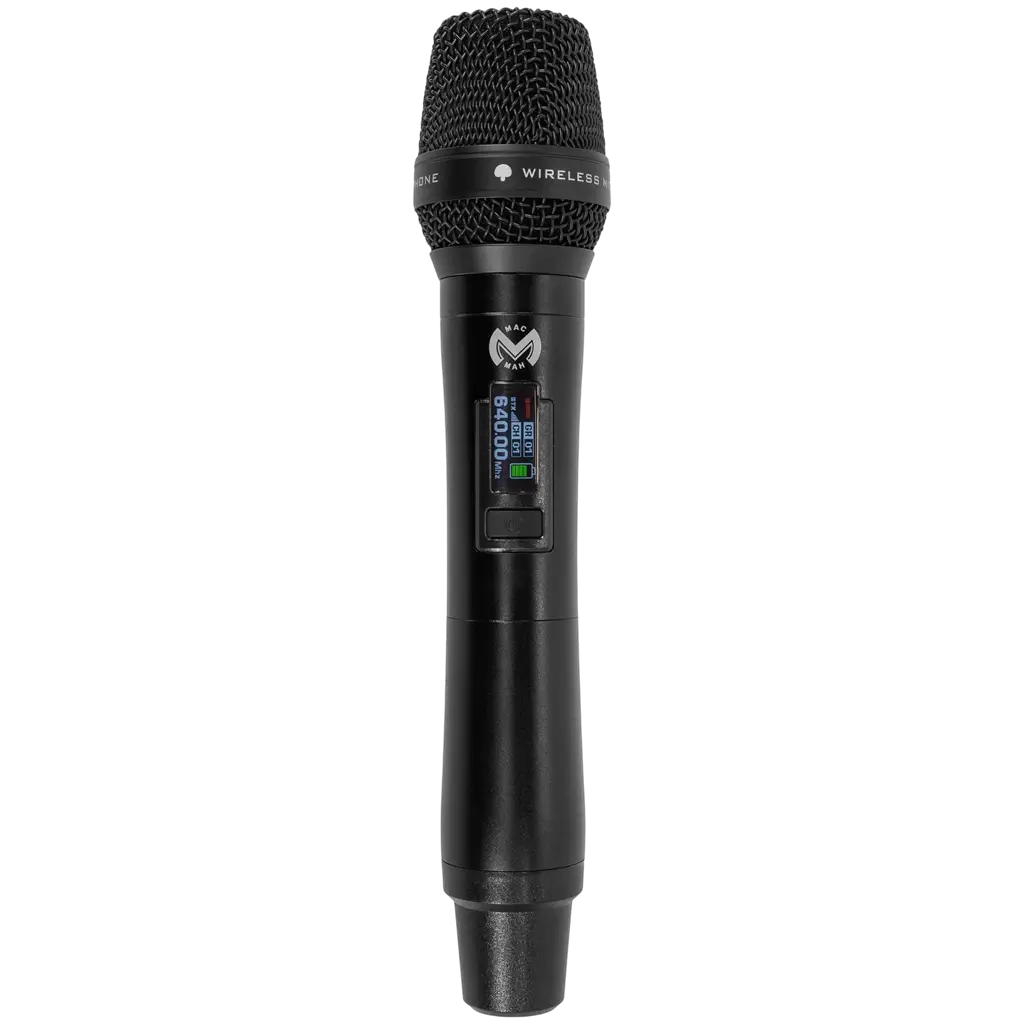 Micro sans fil UHF cardioïde True Diversity avec récepteur – Mac Mah