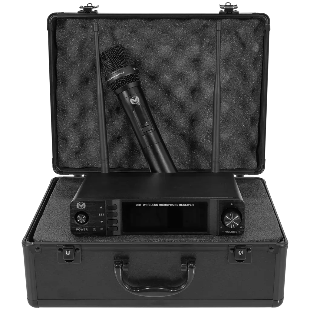 Micro sans fil UHF cardioïde True Diversity avec récepteur – Mac Mah