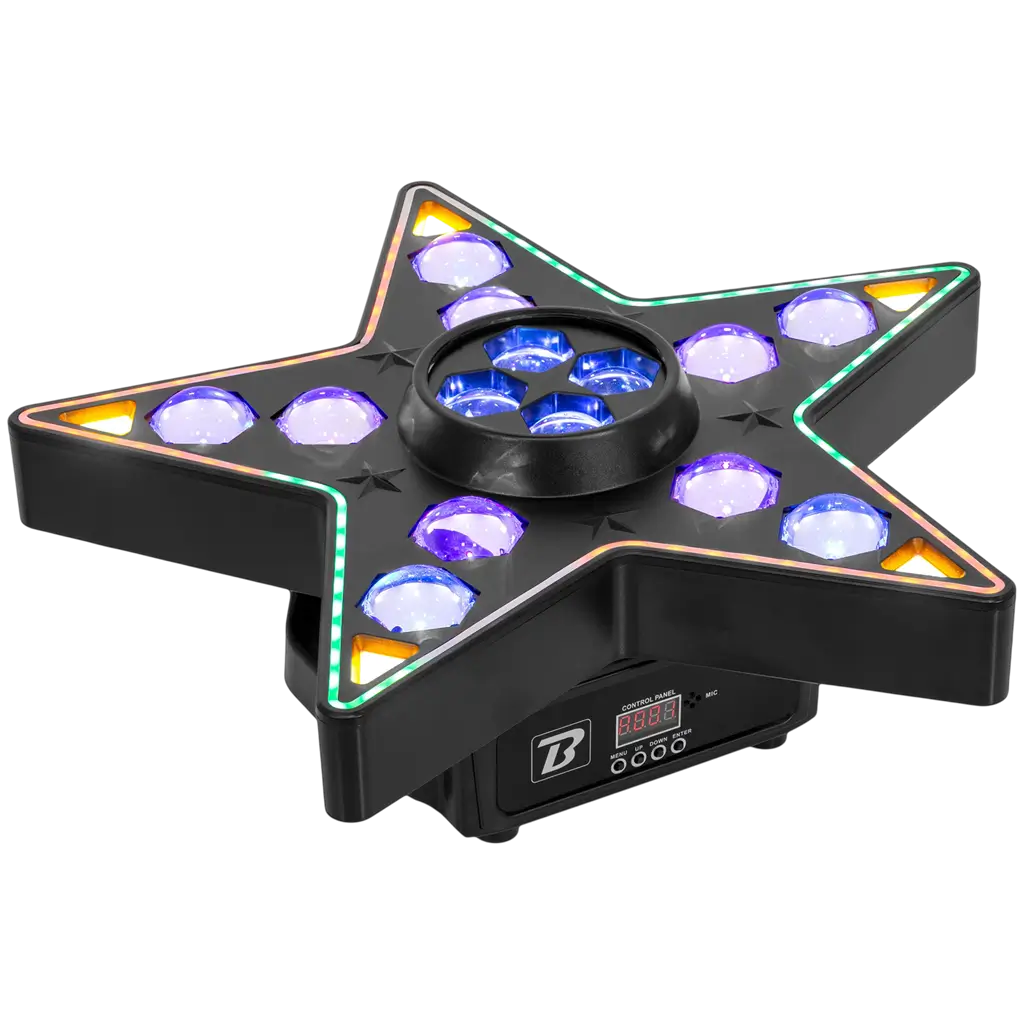 Jeu de lumière LED 3-en-1 Beam, B-Eye et stroboscope – BoomToneDJ