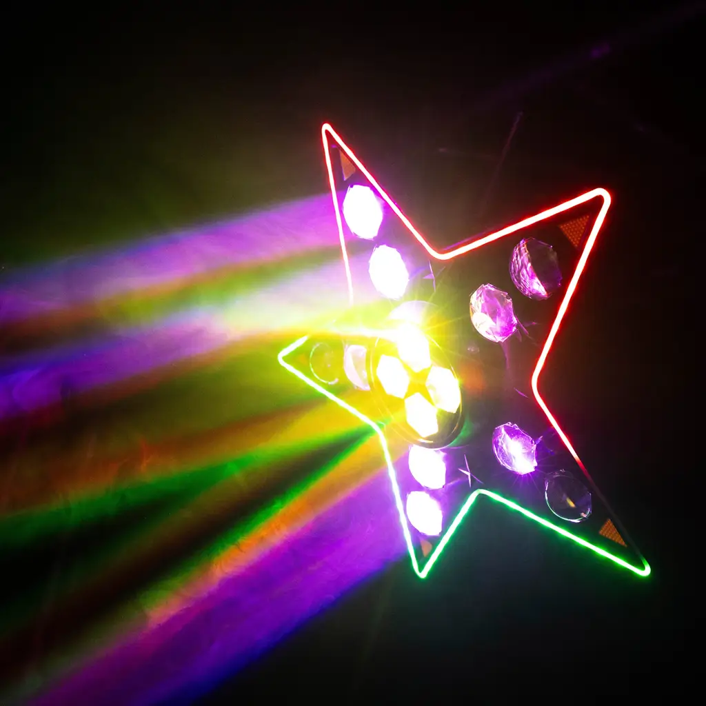 Jeu de lumière LED 3-en-1 Beam, B-Eye et stroboscope – BoomToneDJ