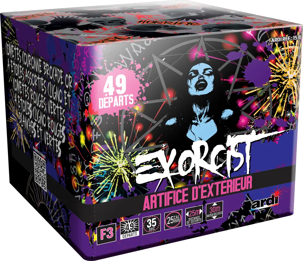 Feu d'Artifice Compact HORRIFIC® - EXORCIST® - 49 Tirs - 40 secondes
