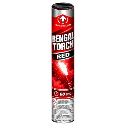 Flamme de Bengale Rouge - Torche durée 60s